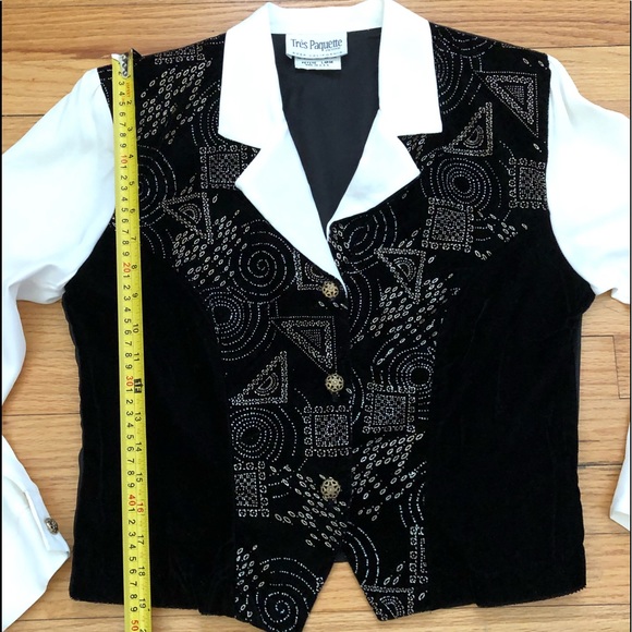 Tres Paquette Layered Vest/Blouse NWTO - Picture 7 of 9